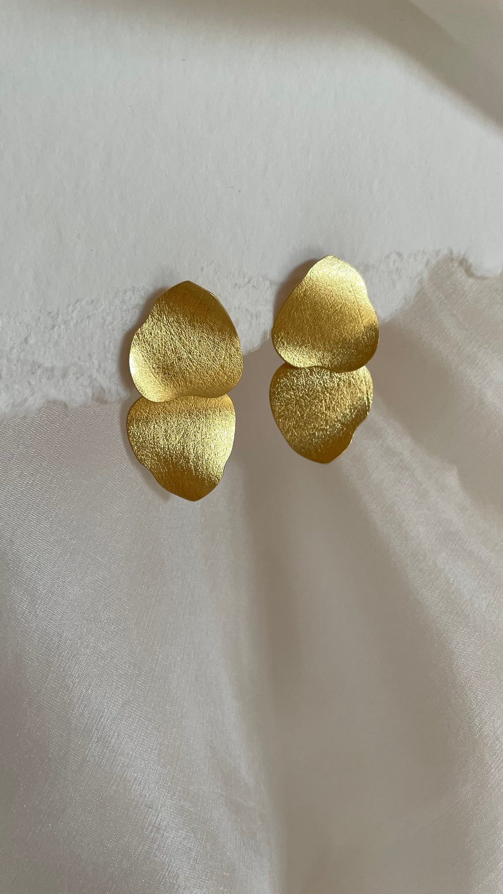Eukalyptus Ohrringe/ Gold